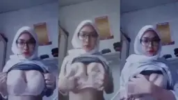 Gadis Berjilbab Putih Yang Menggoda Dan Menggairahkan