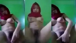 Jilbab Merah Yang Basah Merindukan Tusukan Panas Di Malam Yang Menggairahkan.