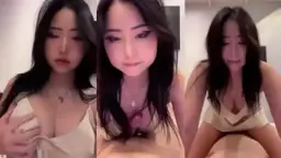 Memek Tembem Chindo Cantik Digoyang Kontol Gede