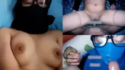 Bercucuran Di Wajah Kekasih Berjilbab