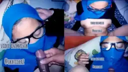 Ngentot Tante Berjilbab Biru Berkacamata