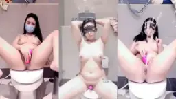 Cantik Colmek Sambil Ngocok Di Toilet Mall, Bikin Basah Semua.