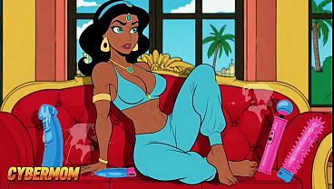 Putri Jasmine Punya Kontol Gede Tumbuh Di Antara Pahanya. Dongeng Arab Kartun Dewasa.